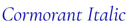 Cormorant Italic font